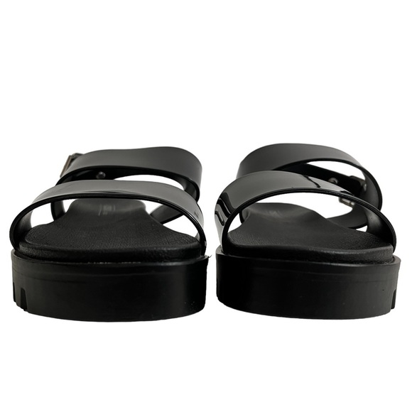 ASOS Chunky Lug Sole Platform Strappy Sandals Black size 8 - Picture 5 of 15